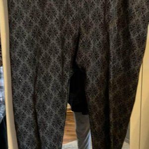 Suave' classic fit leggings. Grey/black   3x